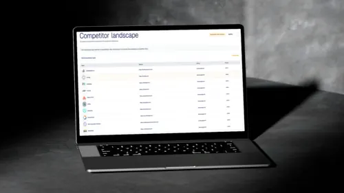 Competitor tracking interface showing comparative AI visibility